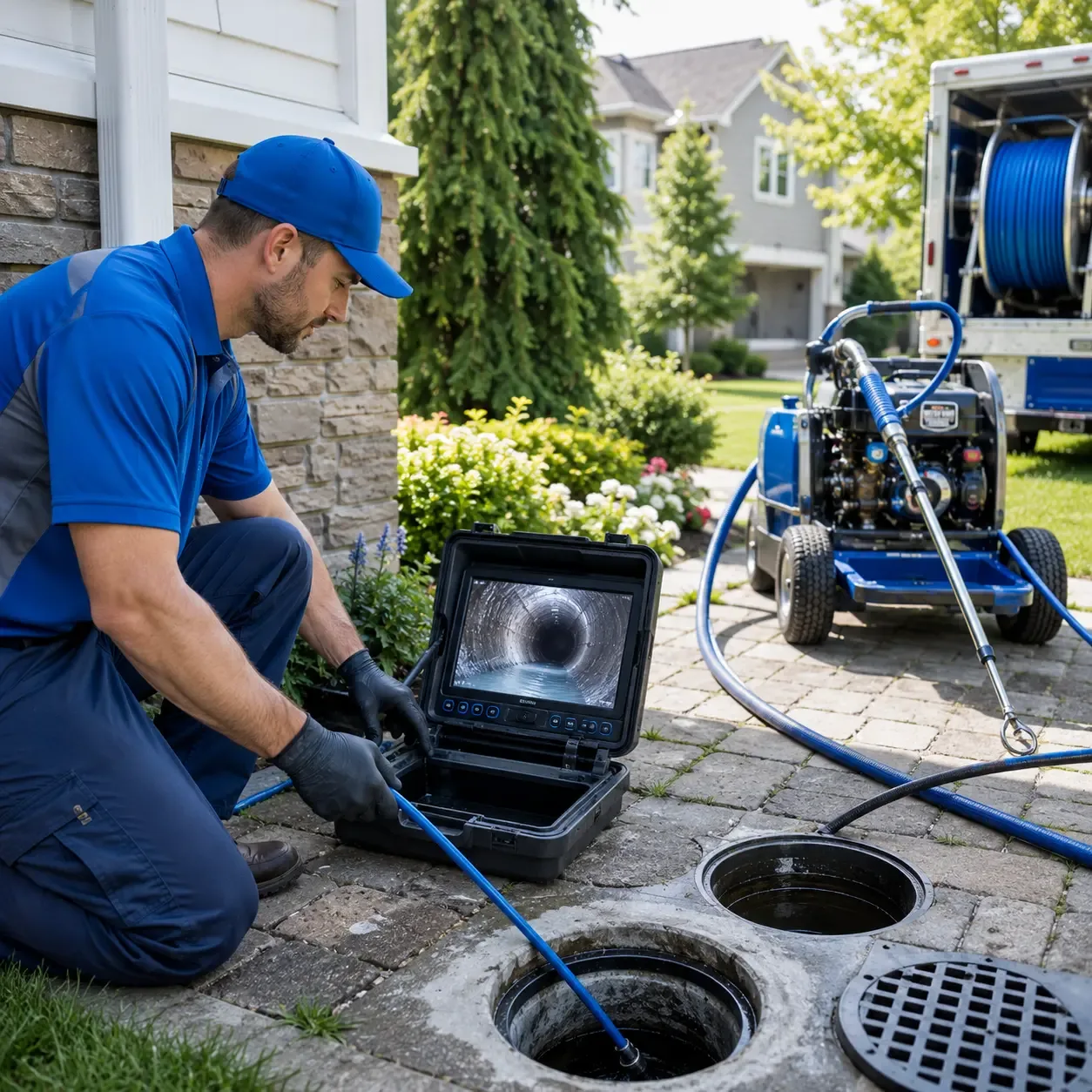 Outdoor drain cleaning professionals serving Farmingville, NY